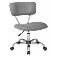 OSP Home Furnishings ST181-U42 Vista Task Office Chair in Grey Faux Leather